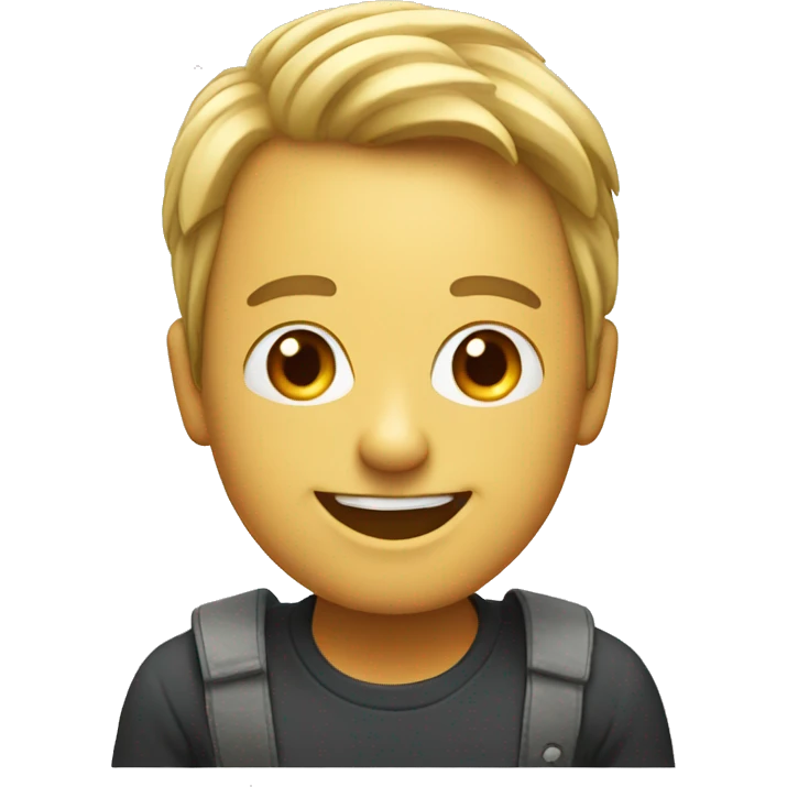 a smiling omputer emoji