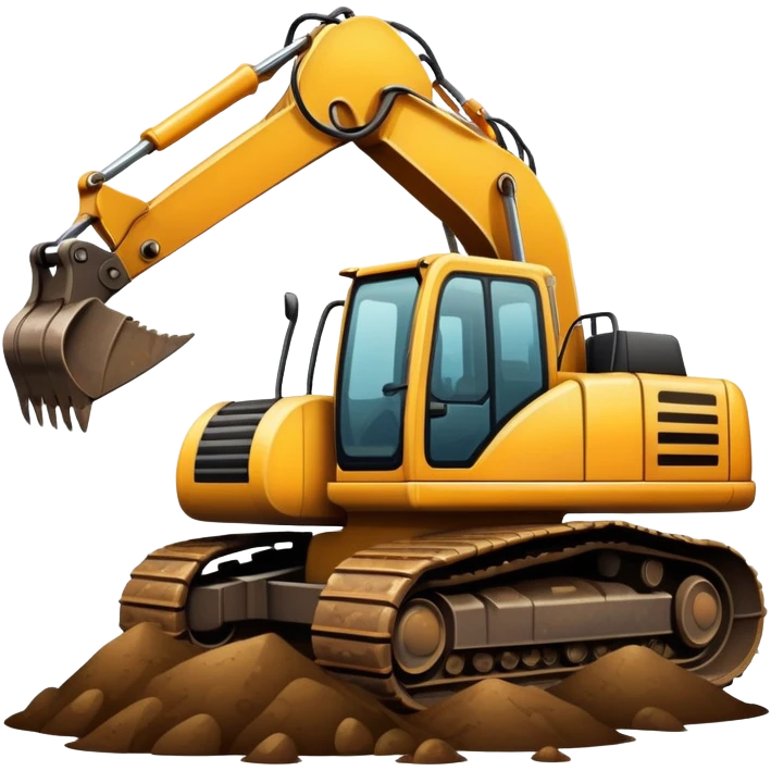 Excavator dirt emoji