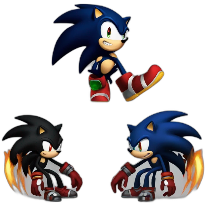 Sonic shadow knuckles ami chaos emoji
