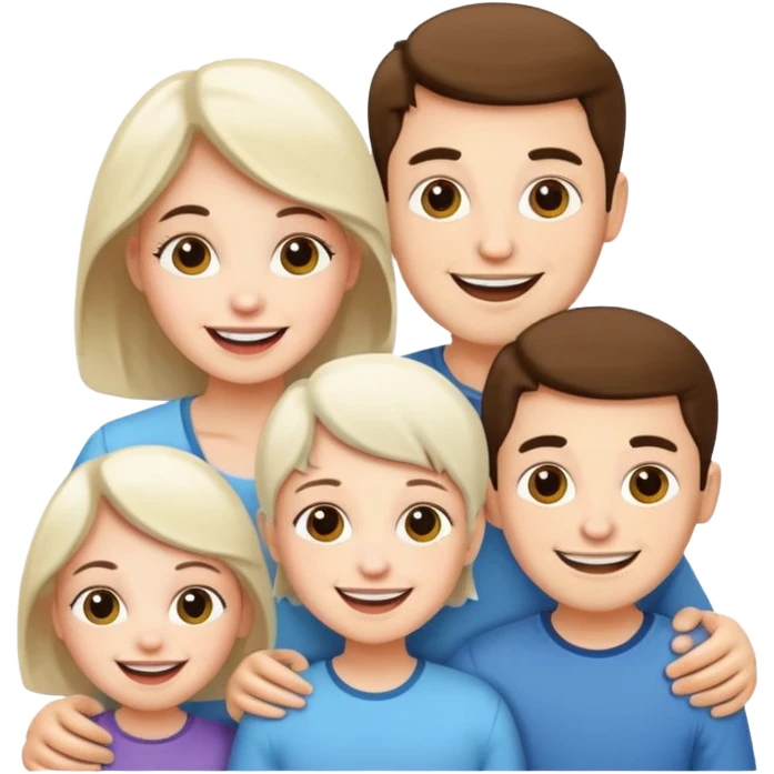 white skin family emoji