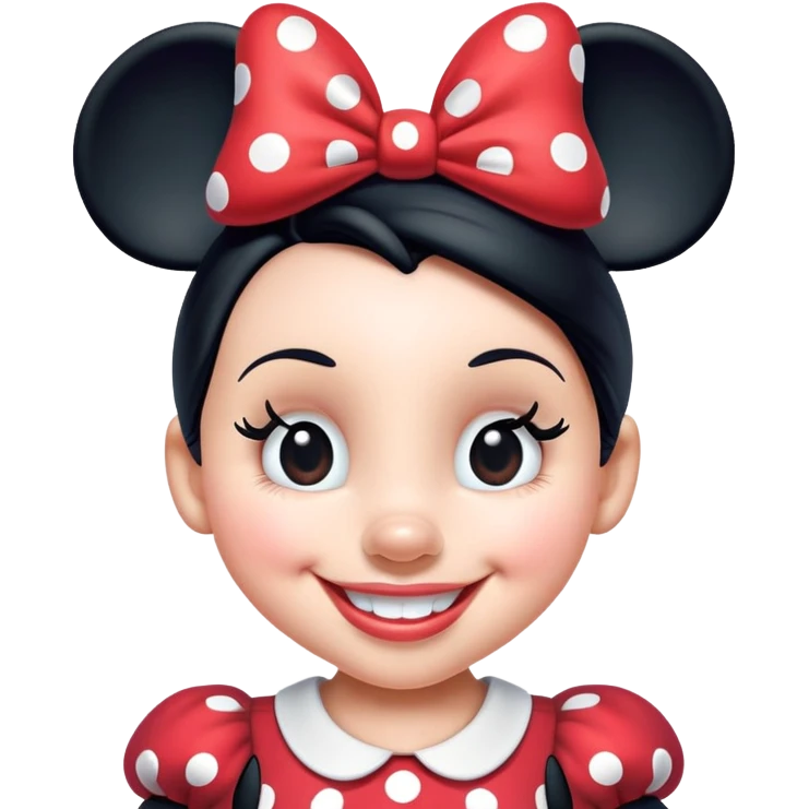 Minnie Mouse smiling emoji