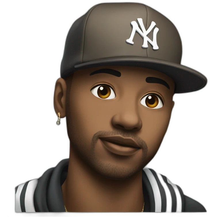 hyper realistic "Laylow" french rapper emoji