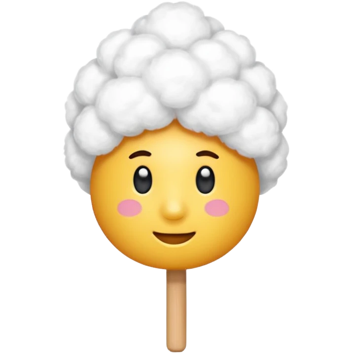 A q-tip with no face, just an object emoji