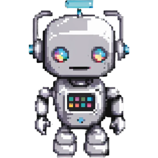 cute colorful robot emoji
