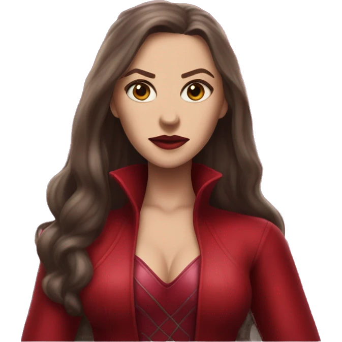 Wanda maximoff ( the scarlet witch) from marvel  emoji