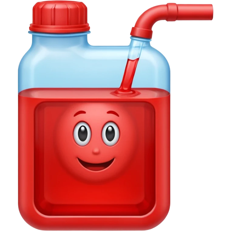 Red engine coolant liquid emoji