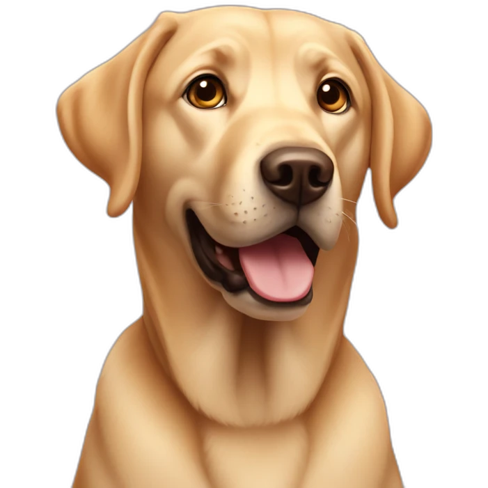 labrador surprised emoji
