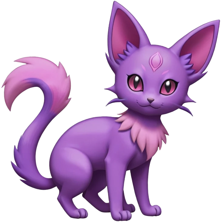 Purrloin-Espeon-Skitty-Pokémon-Fakémon-hybrid-creature (full body) emoji