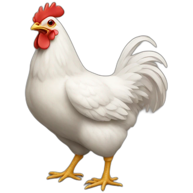 chicken with heart emoji