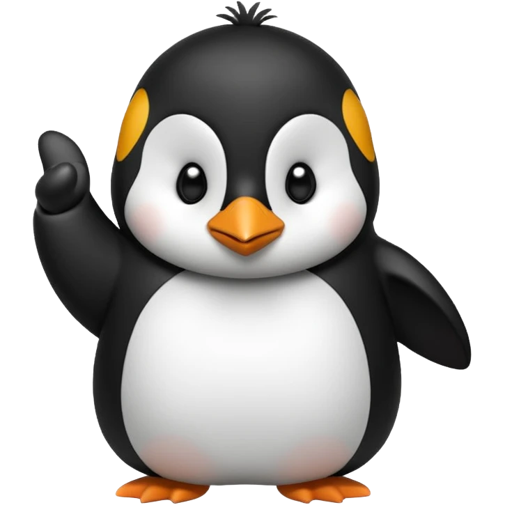 penguin doing a thumbs down emoji