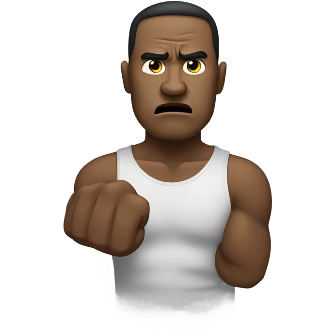 short angry man emoji