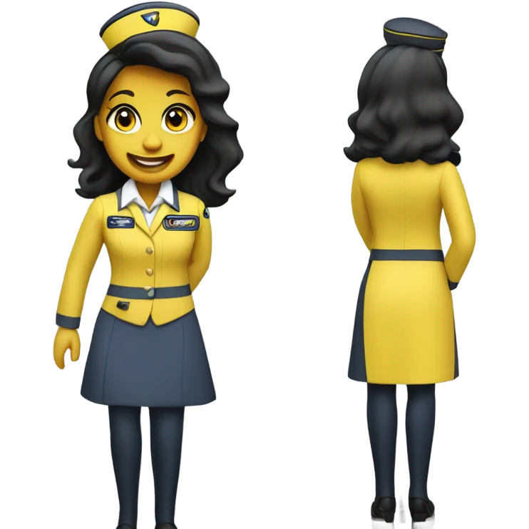 Spirit airlines flight attendant  emoji