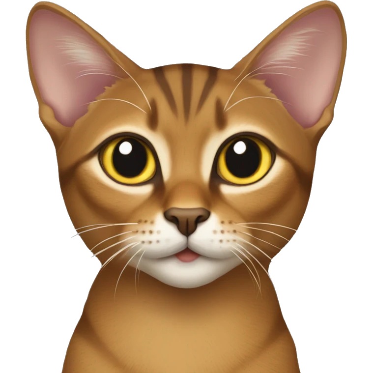 Abyssinian cat,Ticked tabby Coat,short hair emoji