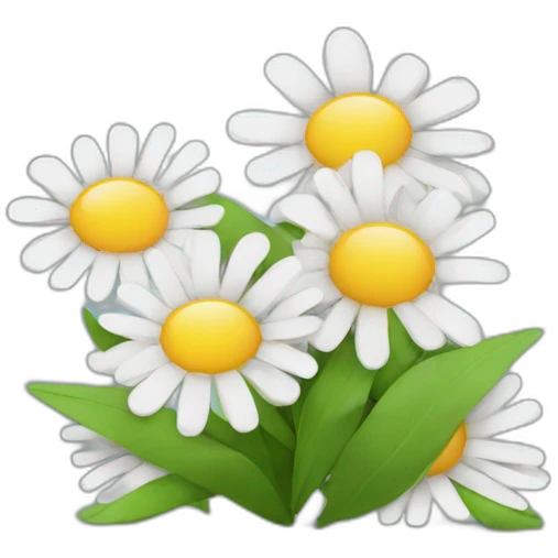 Good Morning text with flowers. emoji