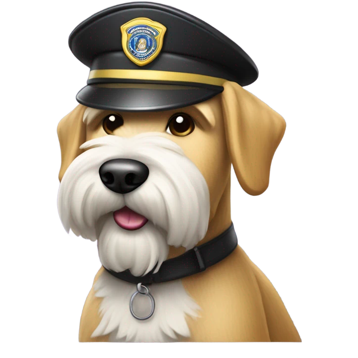 Wheaten terrier security guard emoji