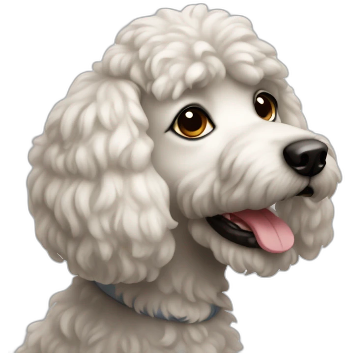 Caniche dog emoji