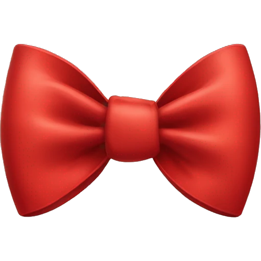 Red bow emoji