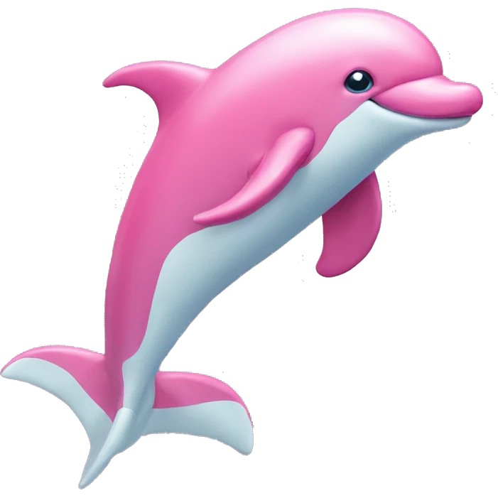 Pink dolphin emoji