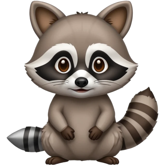 emoji raccoon emoji