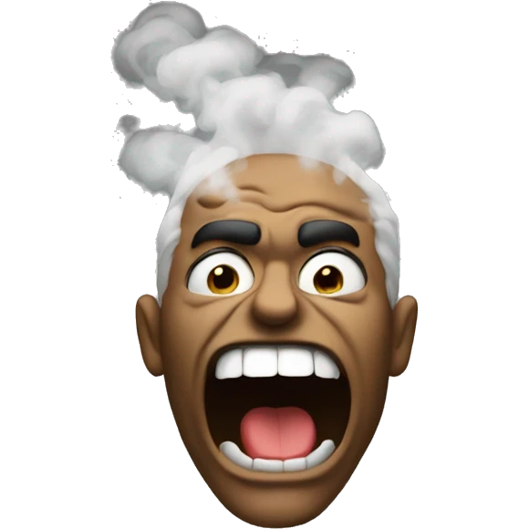 very mad smoke  emoji