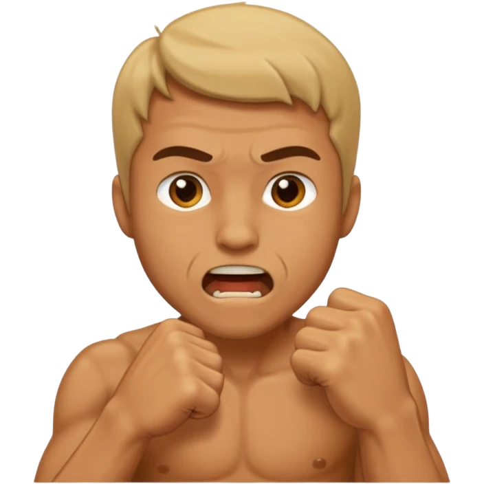 Man biting his fist emoji