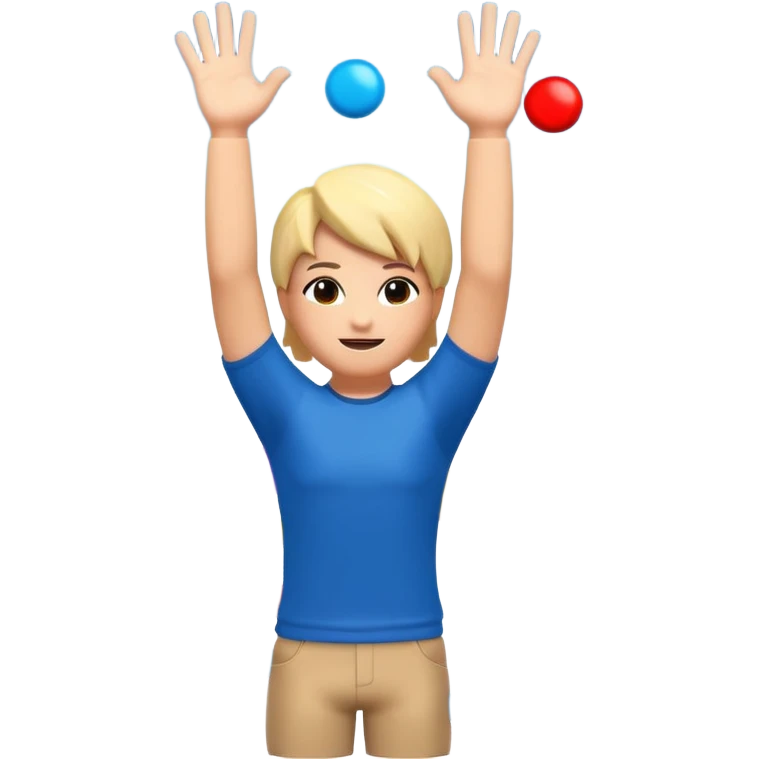 roblox gacha character, excited, arms up, surrounded by gacha capsules emoji