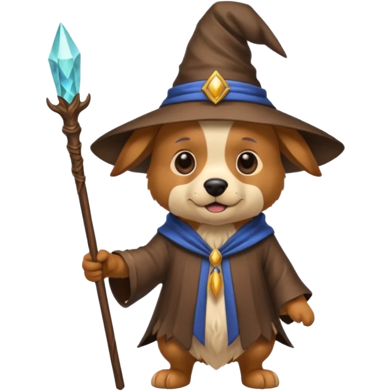 Dog wizard emoji