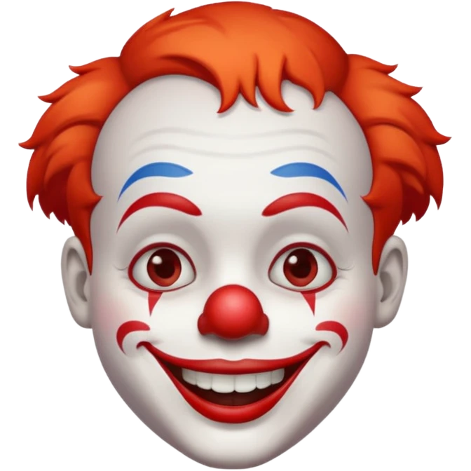  short hair clown emoji
