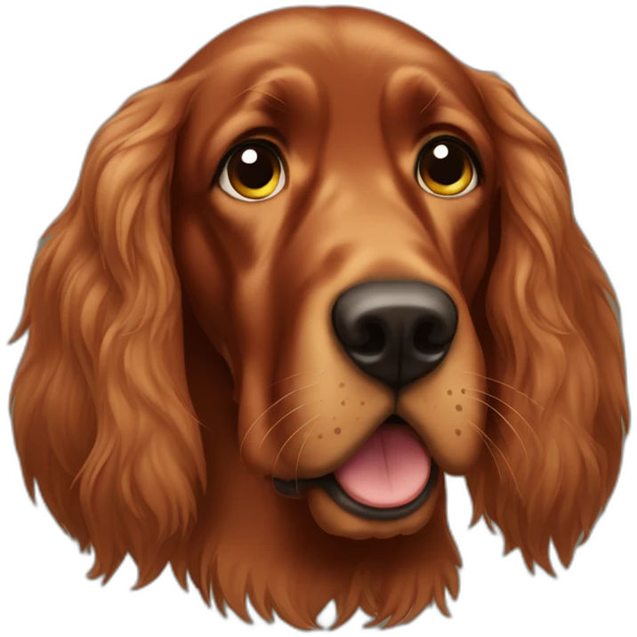 irish setter sad crying tears emoji