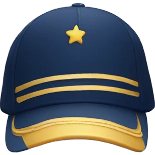 navy blue cap emoji