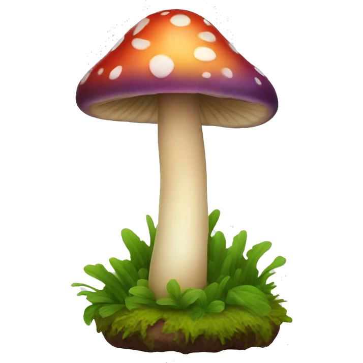 Colorful mushroom  emoji