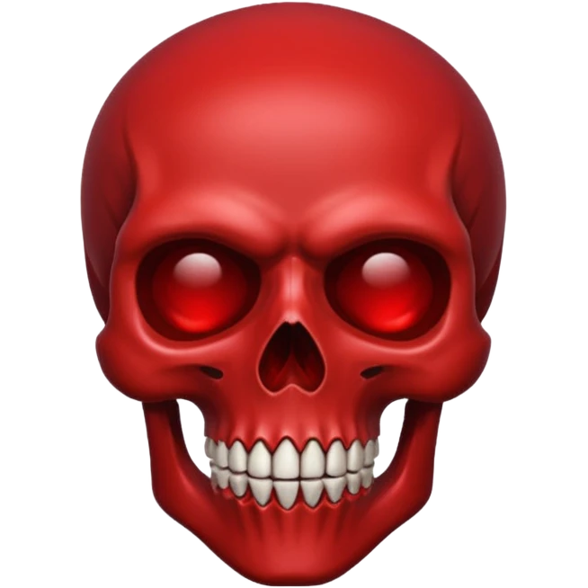 Dark red skull emoji