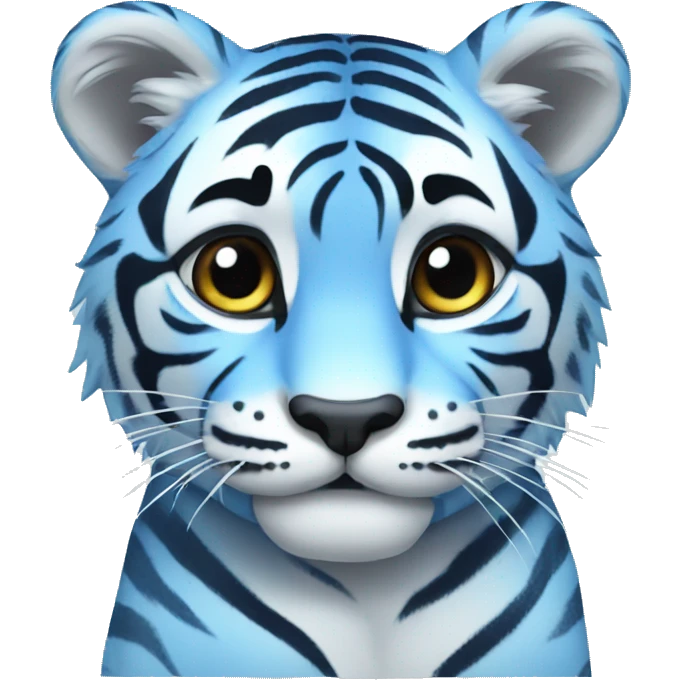 cute Blue tiger emoji