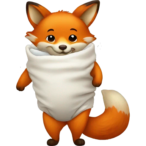 fox in diaper emoji