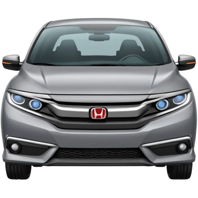 Make an emoji of a 2024 Honda civic with a grey exterior with no added color  emoji