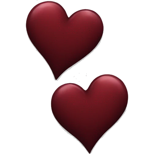 Dark red heart emoji