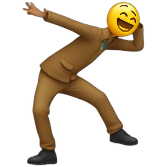 Un dab emoji