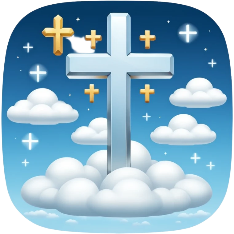 Make a emoji of a floating cross in the sky emoji