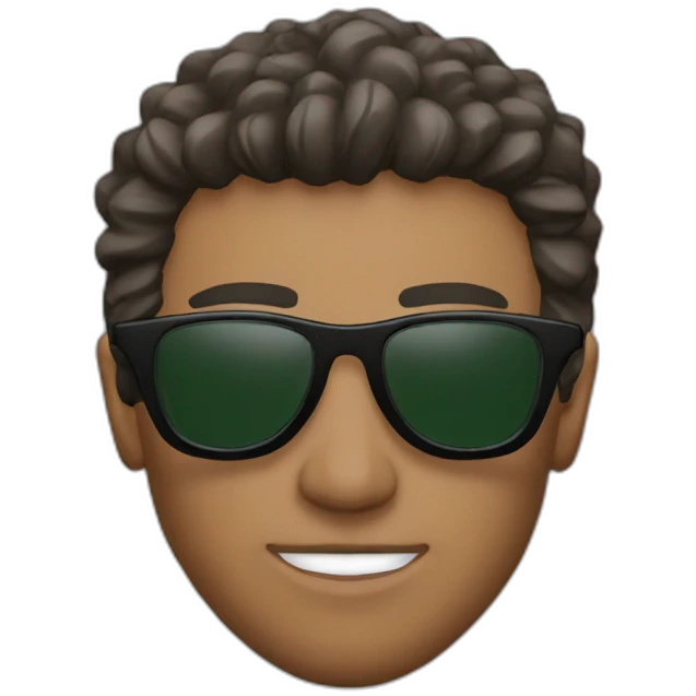 Fluminense fan with sunglasses emoji