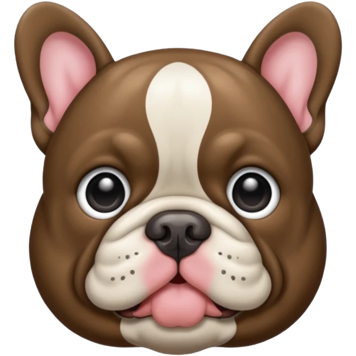Bouledogue français merle foncé emoji