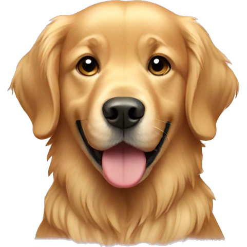 Golden retriever emoji