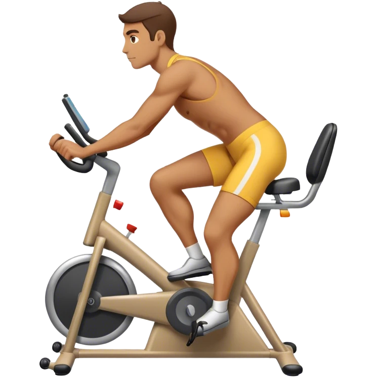 Man on a stationary bike emoji