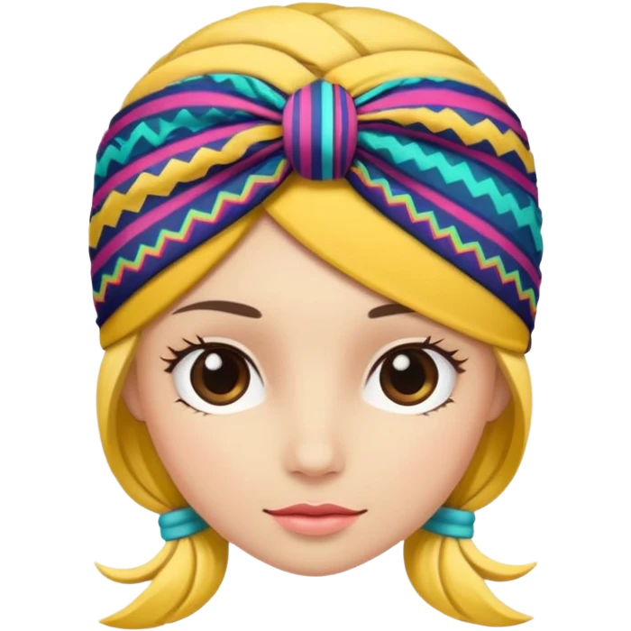 colorful headband with patterns emoji