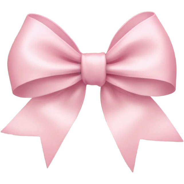 light pink ribbon bow emoji