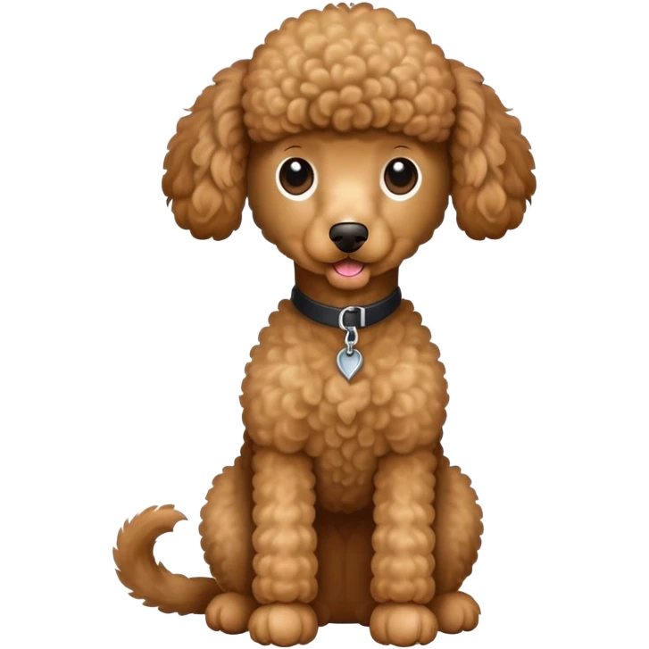 Super Skinny - Light Brown - Poodle - Sitting - No Collar emoji