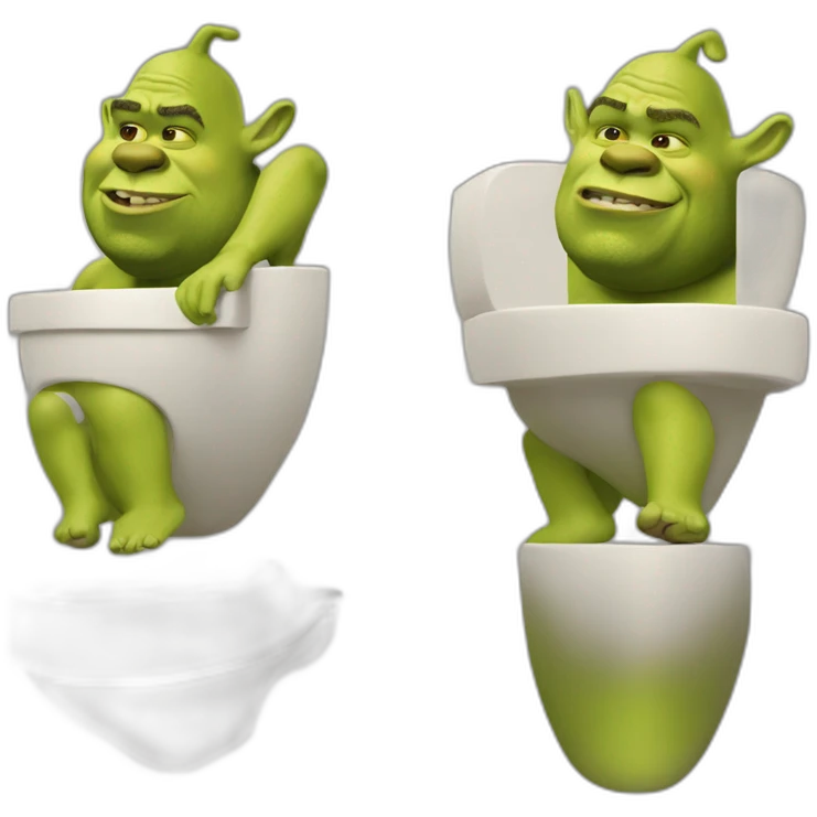 shrek on toilet emoji