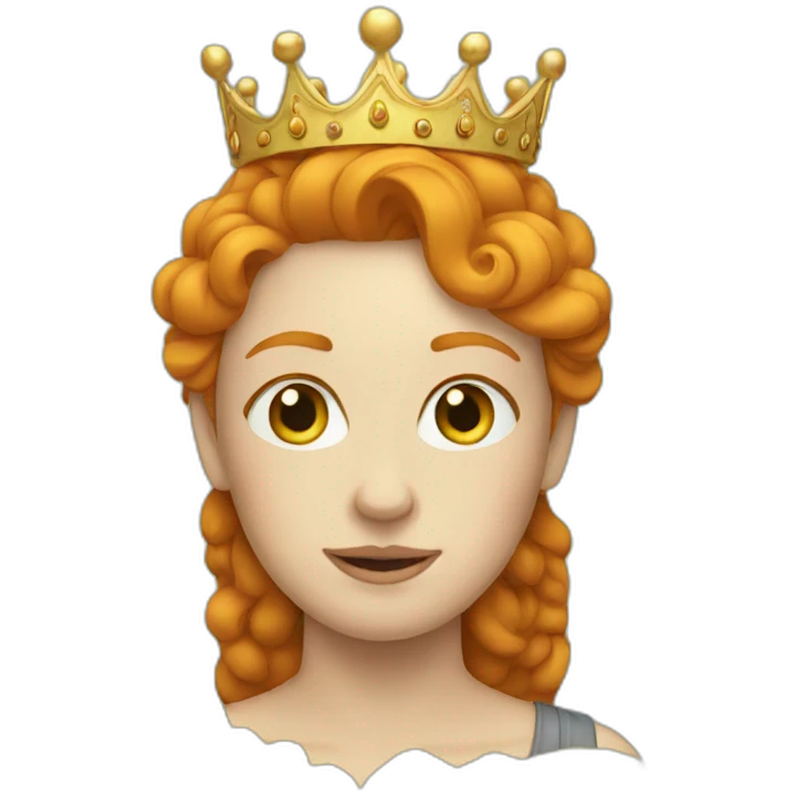 Ginger queen emoji