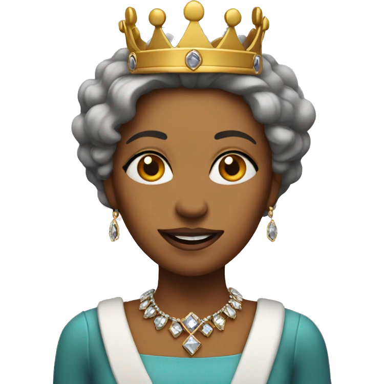 a queen with a crown that has a crown emoji