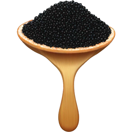 Black caviar emoji