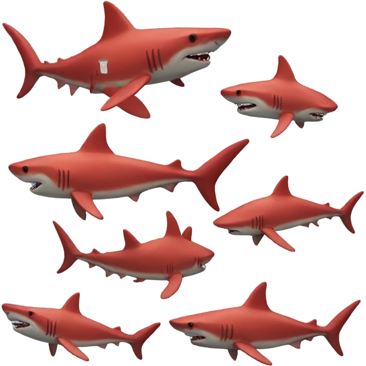 Red shark emoji